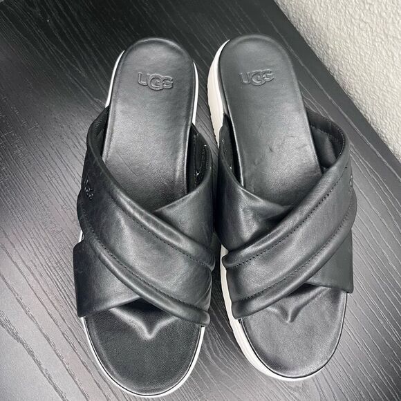 Ugg Zayne Platform Slides Size 10 - Picture 2 of 5